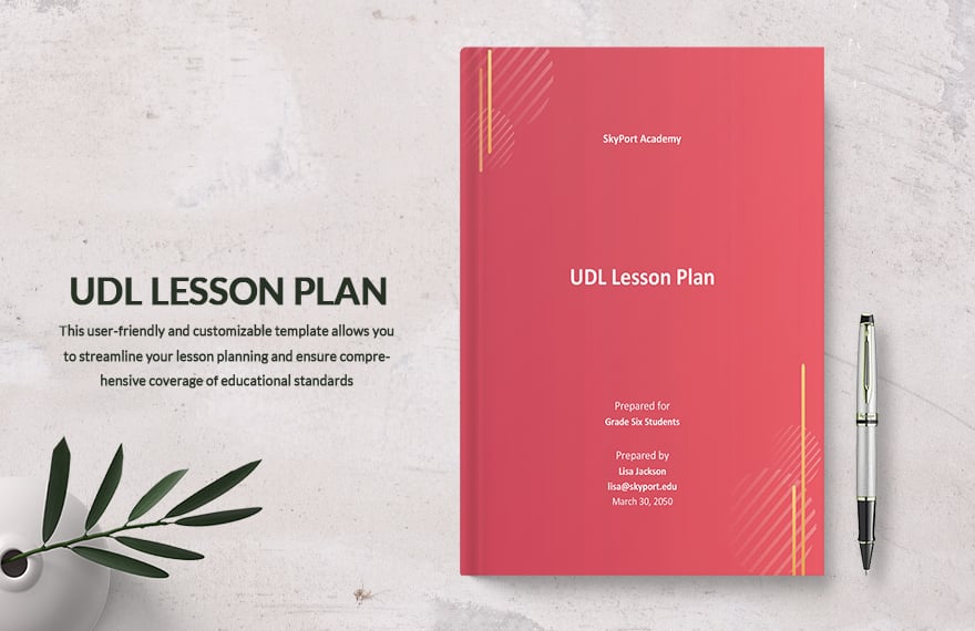 UDL Lesson Plan Template