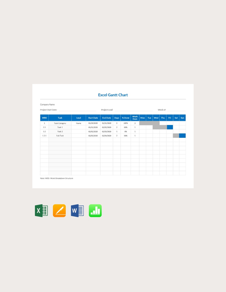 11 Free Gantt Chart Templates Apple Mac Numbers Template Net