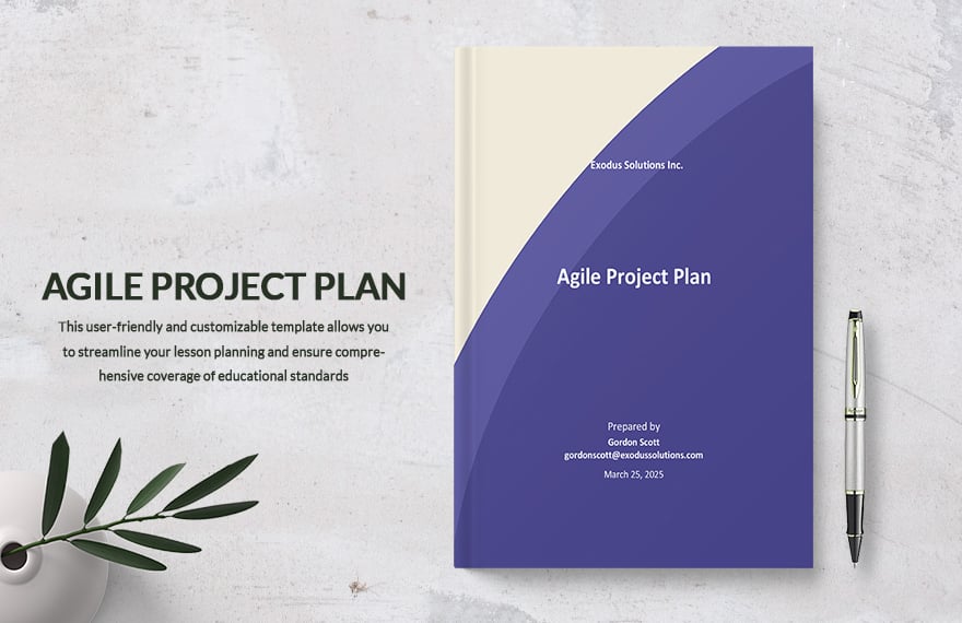 Agile Project Plan Template in Word, Google Docs, PDF, Apple Pages