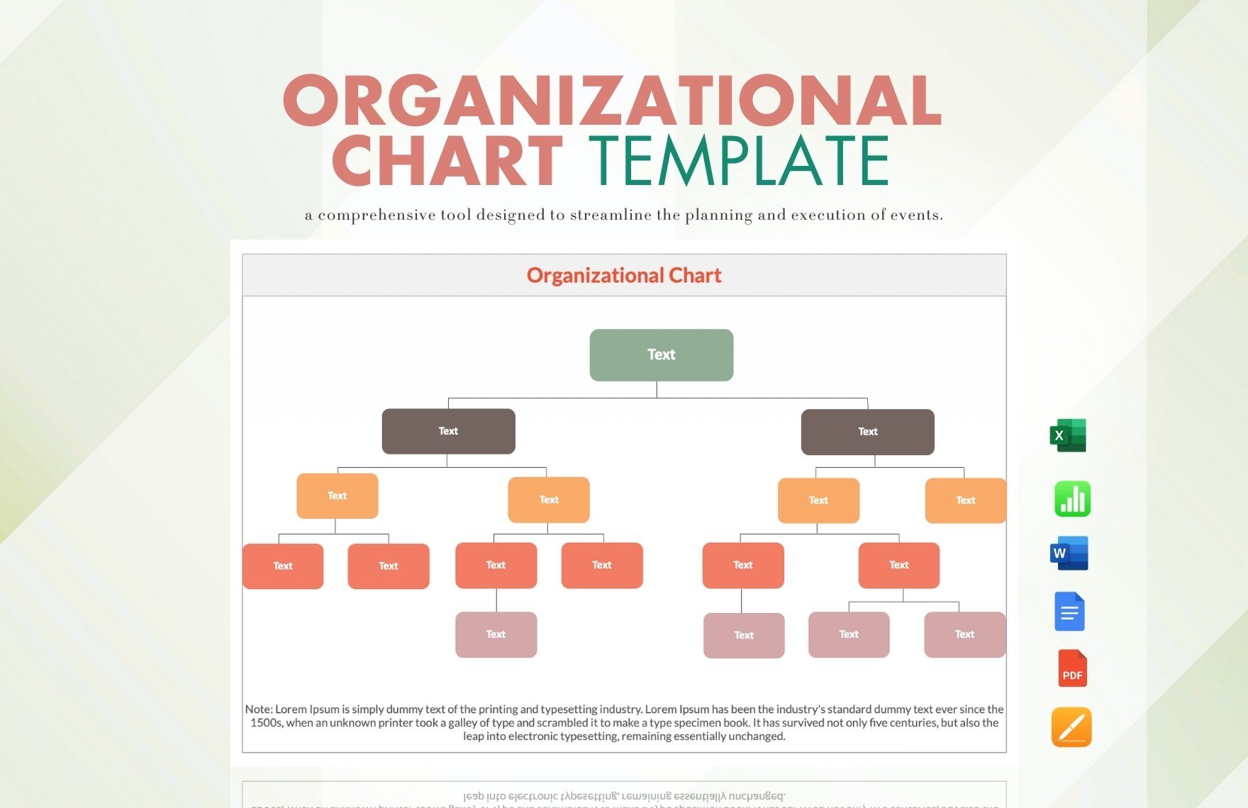 Free Organizational Chart Template in Word, Google Docs, Excel, PDF, Apple Pages, Apple Numbers