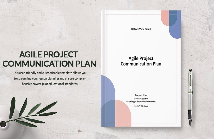 agile project communication plan template 87qs7