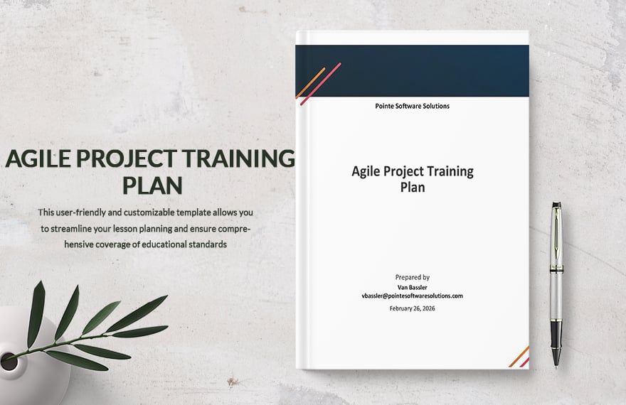 Agile Project Training Plan Template