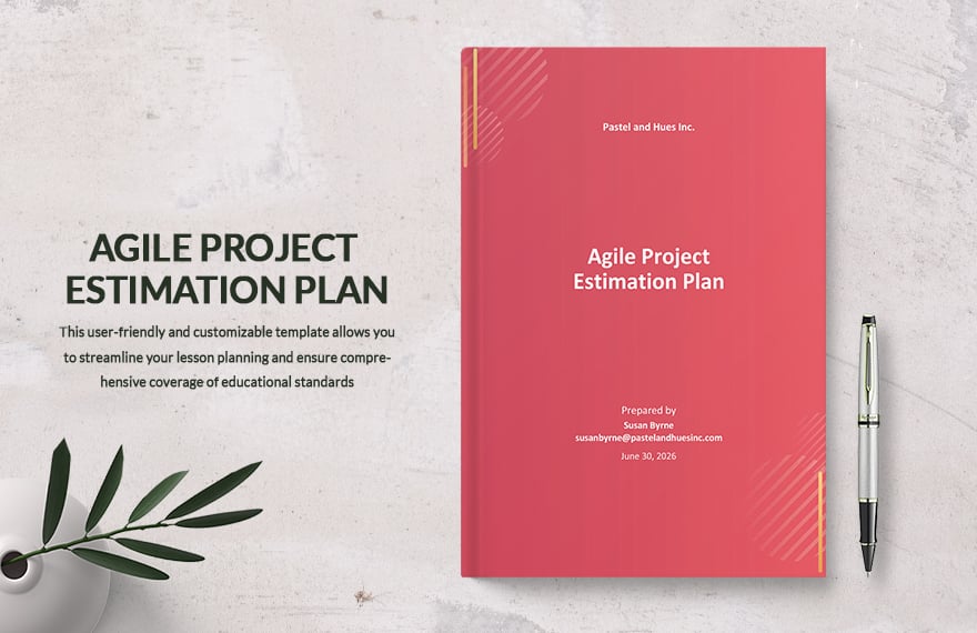 Agile Project Estimation Plan Template