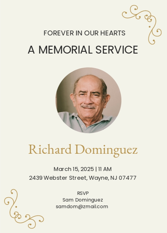 Funeral Announcement Letter To Company Cniffa