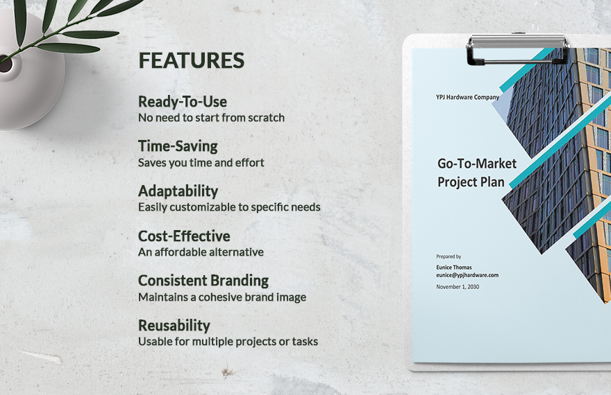 Go-to-Market Project Plan Template