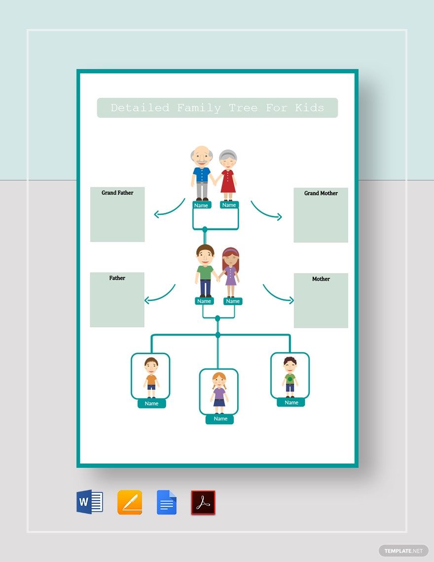 Google Docs - Family Tree, Template, Free Download | Template.net