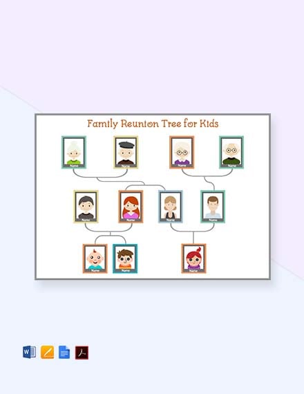 Photo Family Tree Template Word Excel Apple Pages Apple Numbers