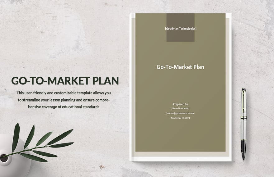 Go To Marketing Plan Template
