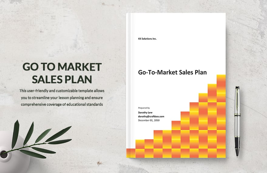 Go To Market Sales Plan Template