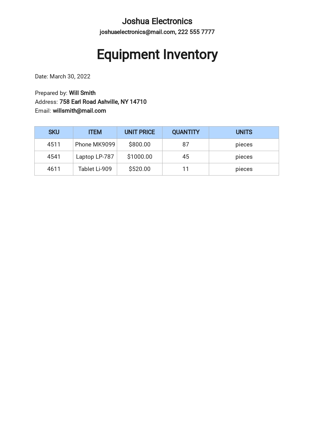 48+ FREE Equipment Templates - PDF | Word | Excel | PSD |Google Docs ...