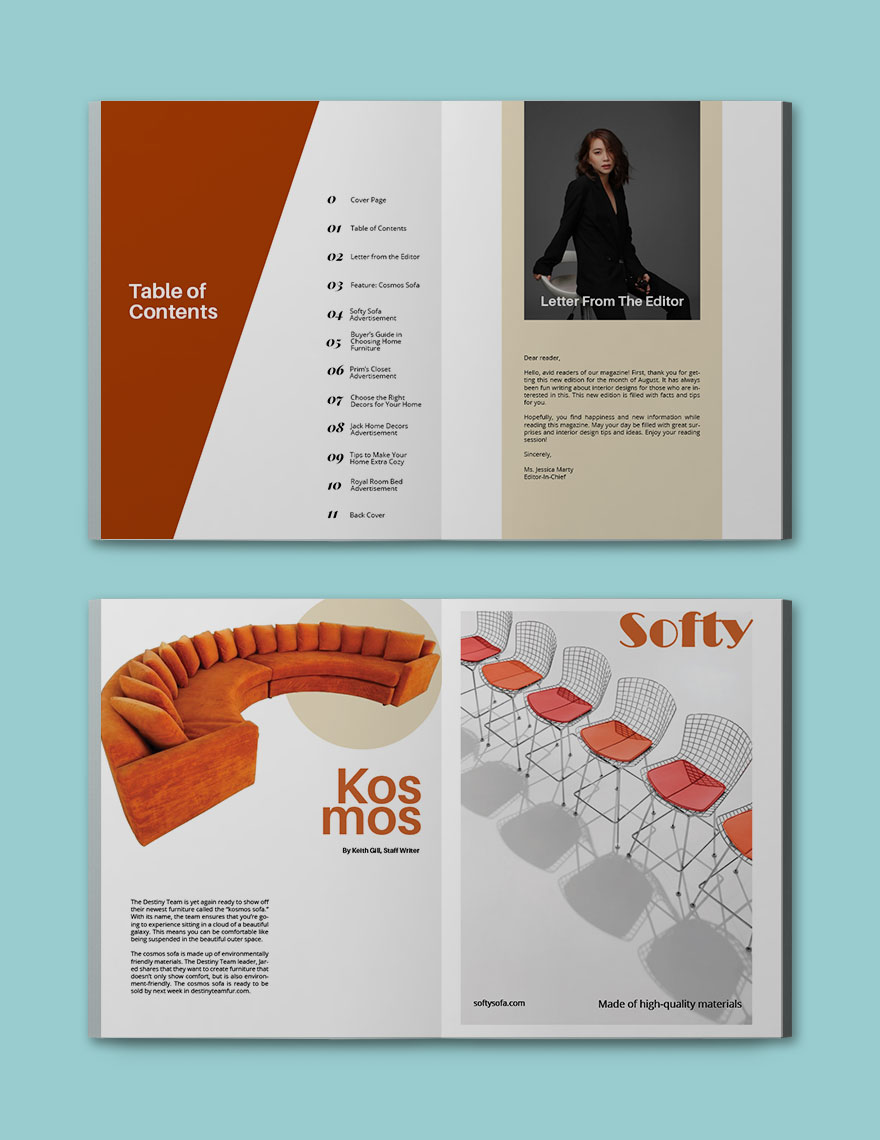 Simple Design Magazine Template
