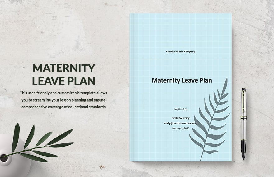 Sample Maternity Leave Plan Template