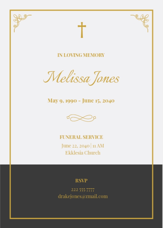 Catholic Funeral Cards Templates Google Docs Design Free Download 