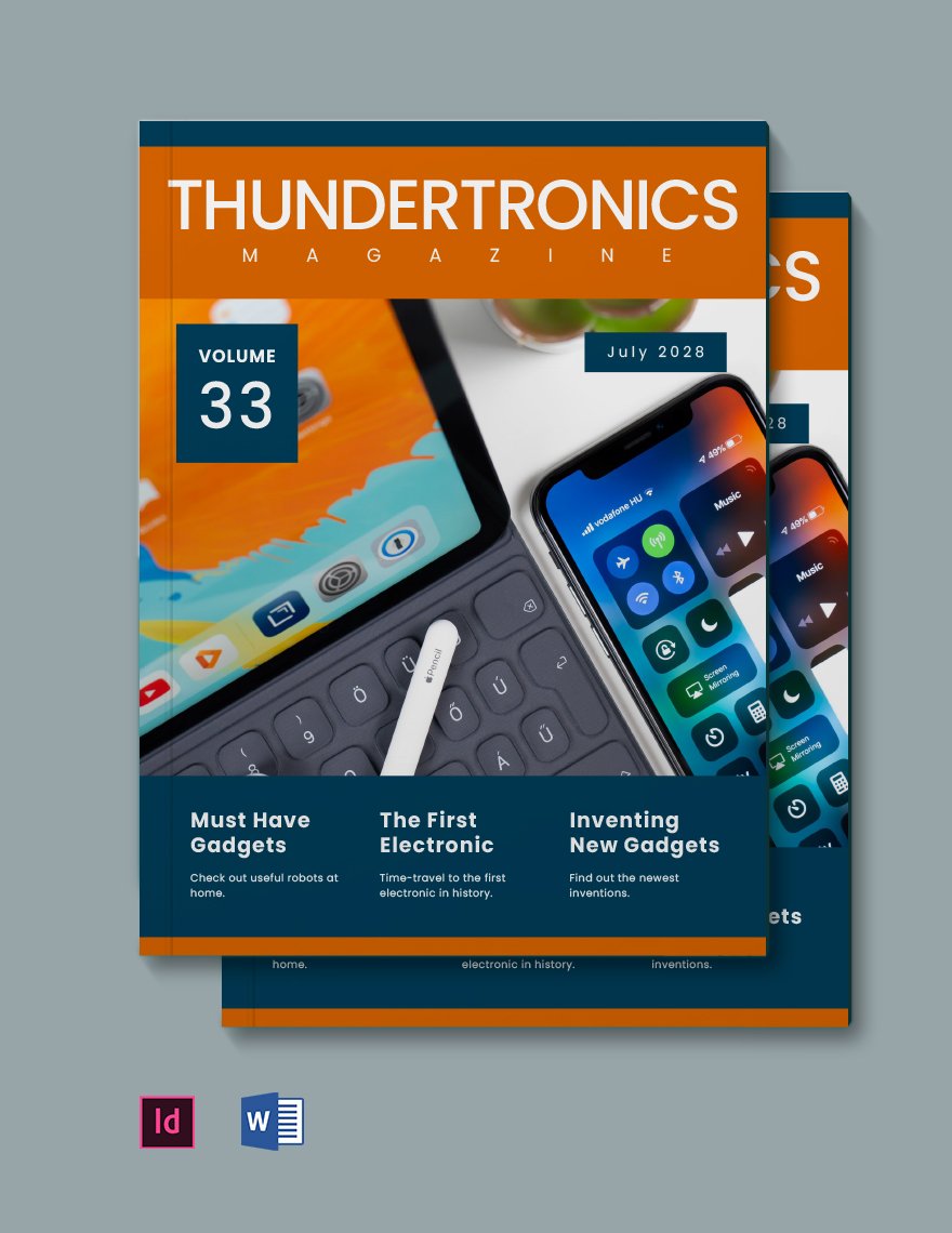 Basic Electronics Magazine Template