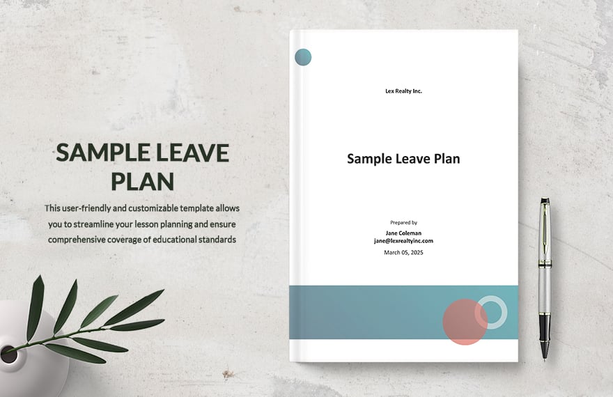 Sample Leave Plan Template