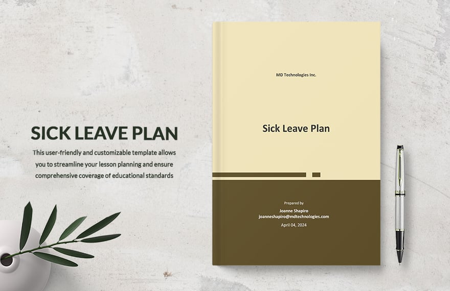 Sick Leave Plan Template
