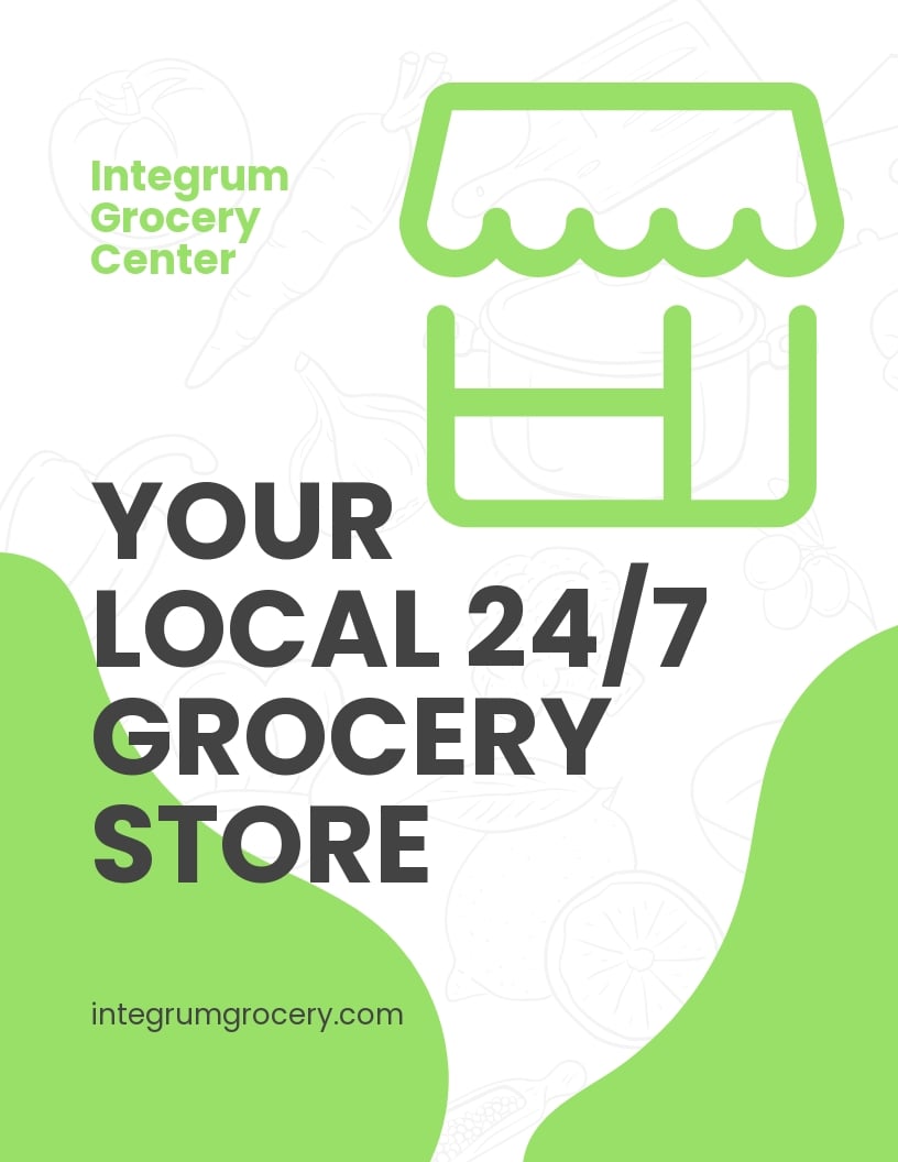 Grocery Store Flyer Template in Word, Google Docs, PSD, Apple Pages, Publisher