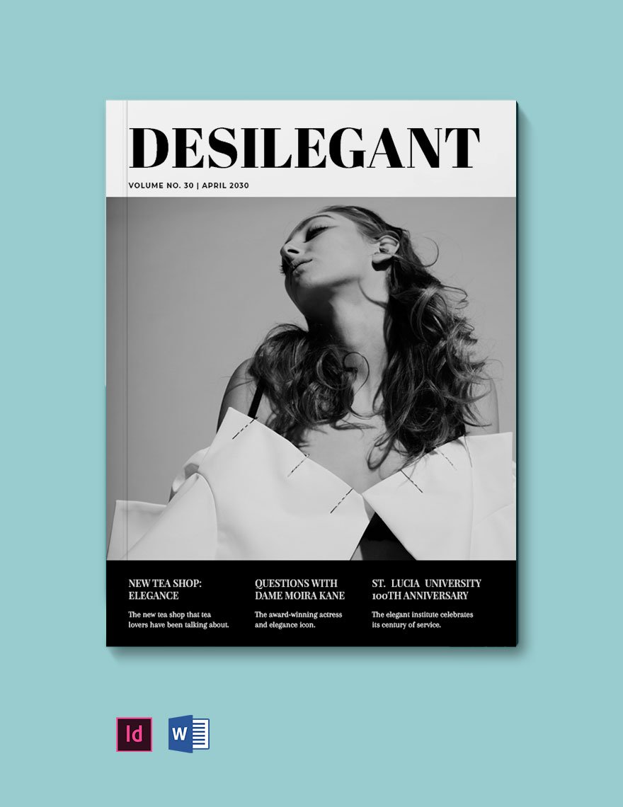 Free Elegant Design Magazine Template