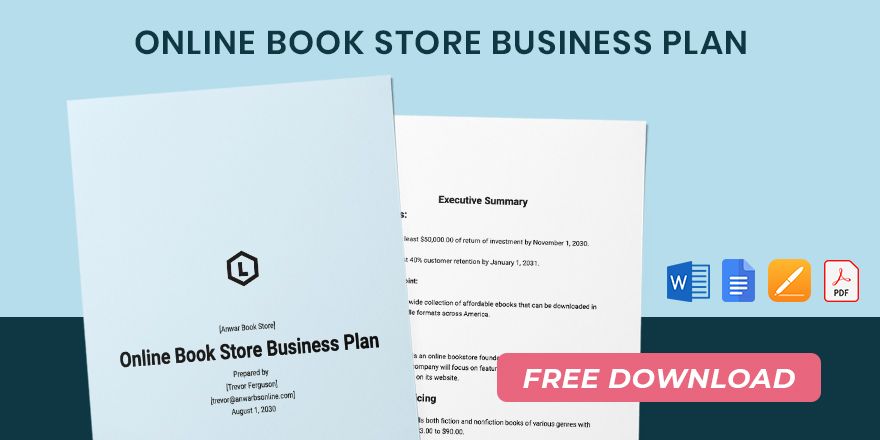 Online Book Store Business Plan Template