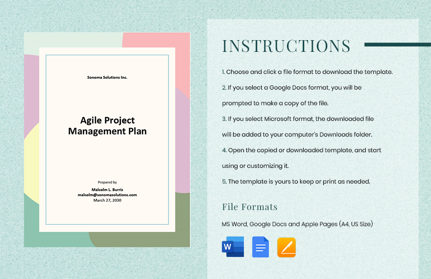 Agile Project Management Plan Template