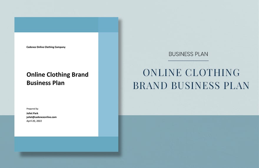 Online Clothing Brand Business Plan Template