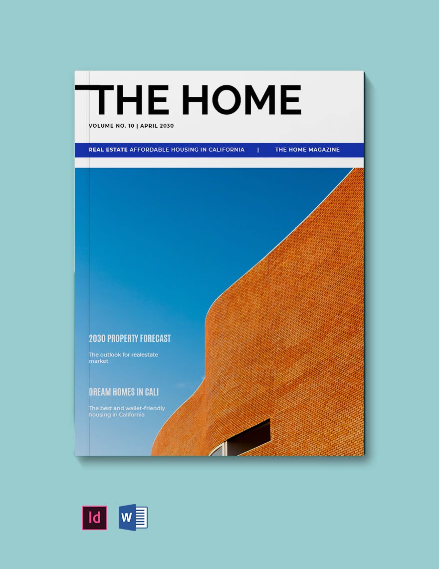 Blank Real Estate Magazine Template