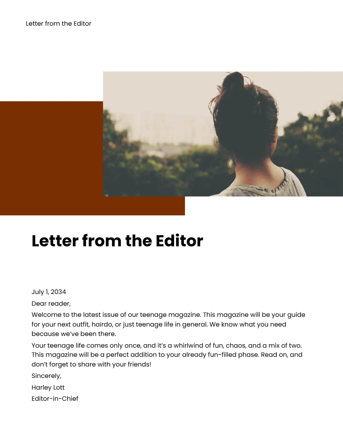 Free Blank Magazine Template to Edit Online