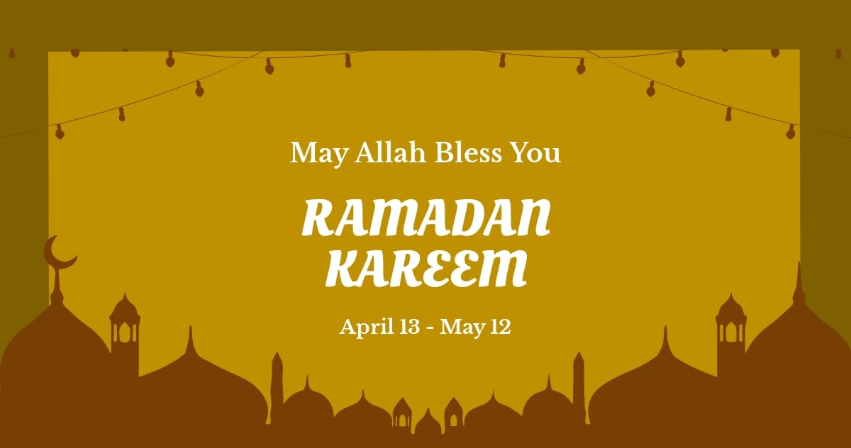 Ramadan Kareem Facebook Post Template