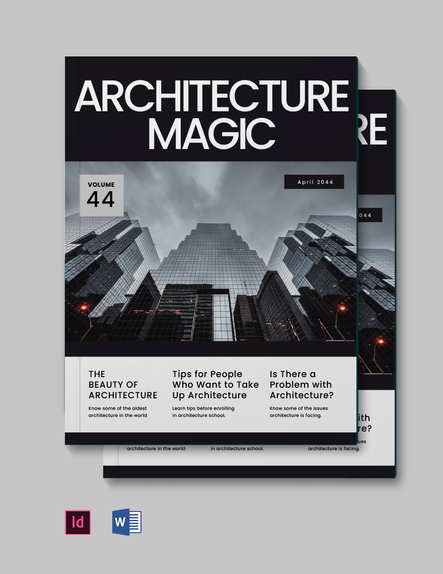 Minimalist Architecture Magazine Template