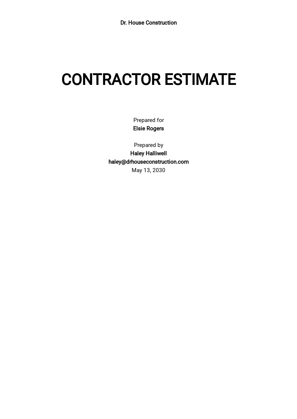 contractor estimate pro software on Free Estimate Sheet Templates In Apple Mac Numbers Template Net