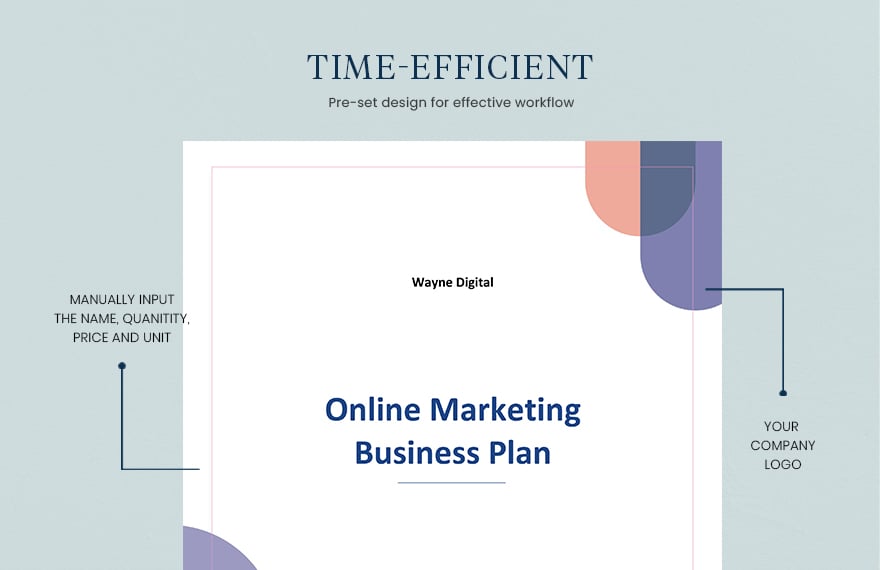 Online Marketing Business Plan Template