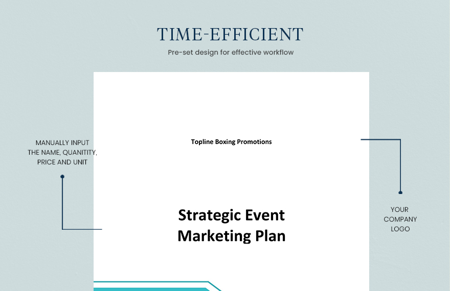 Strategic Event Marketing Plan Template