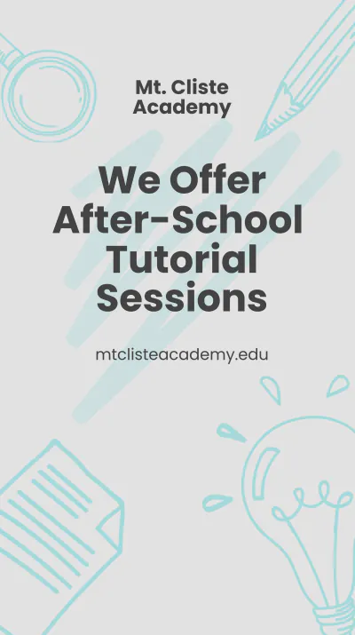 Free After School Tutoring Instagram Story Template to Edit Online
