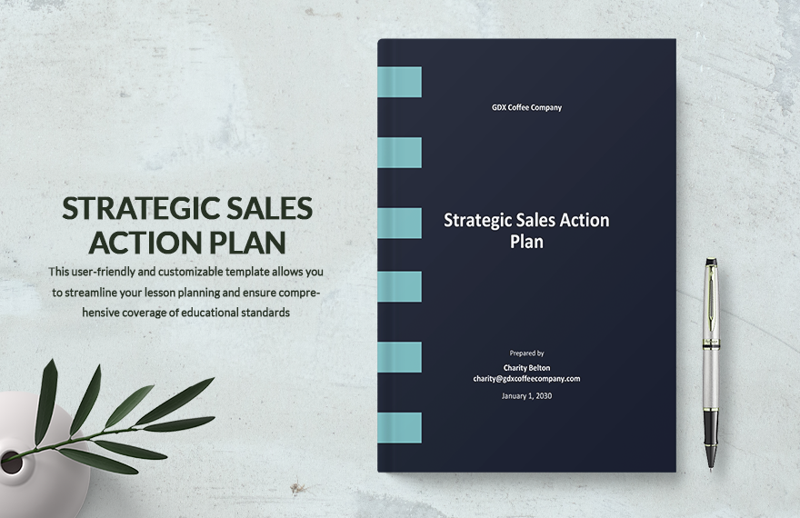 Strategic Sales Action Plan Template in Word, Google Docs, PDF, Apple Pages