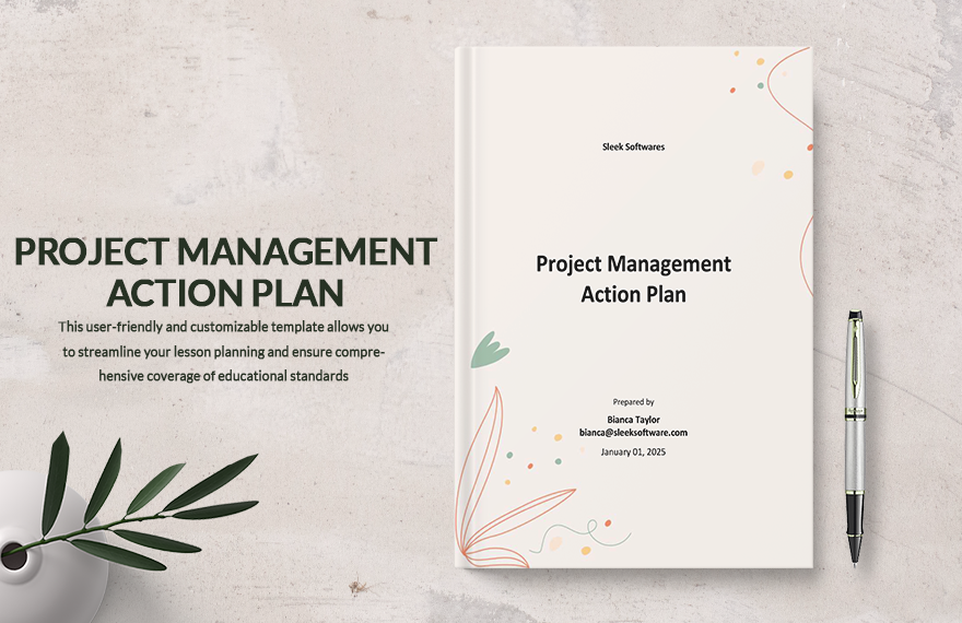 Project Management Action Plan Template in Word, Google Docs, PDF, Apple Pages