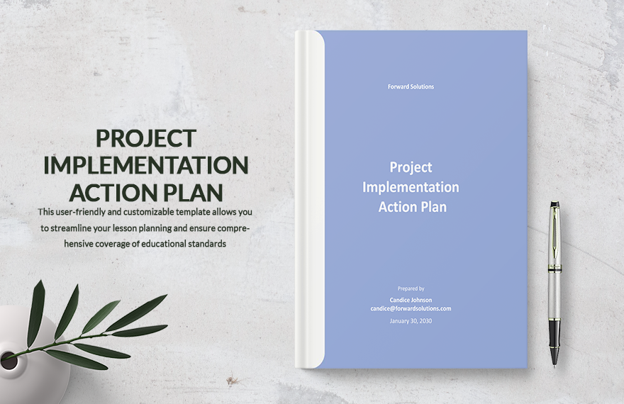 Project Implementation Action Plan Template in Word, Google Docs, PDF, Apple Pages