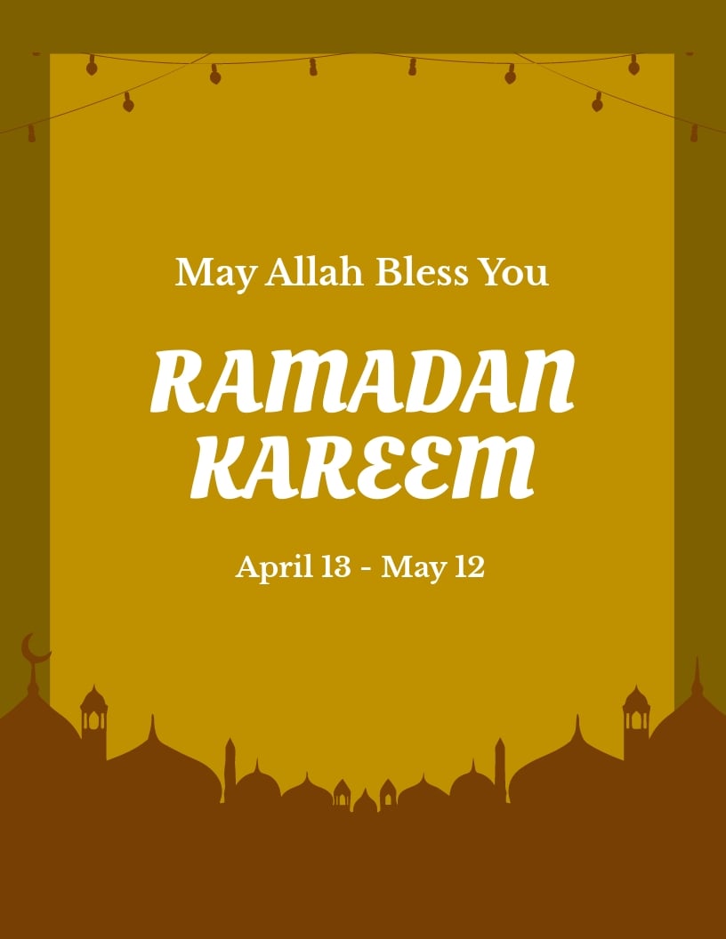 Ramadan Kareem Flyer Template.jpe