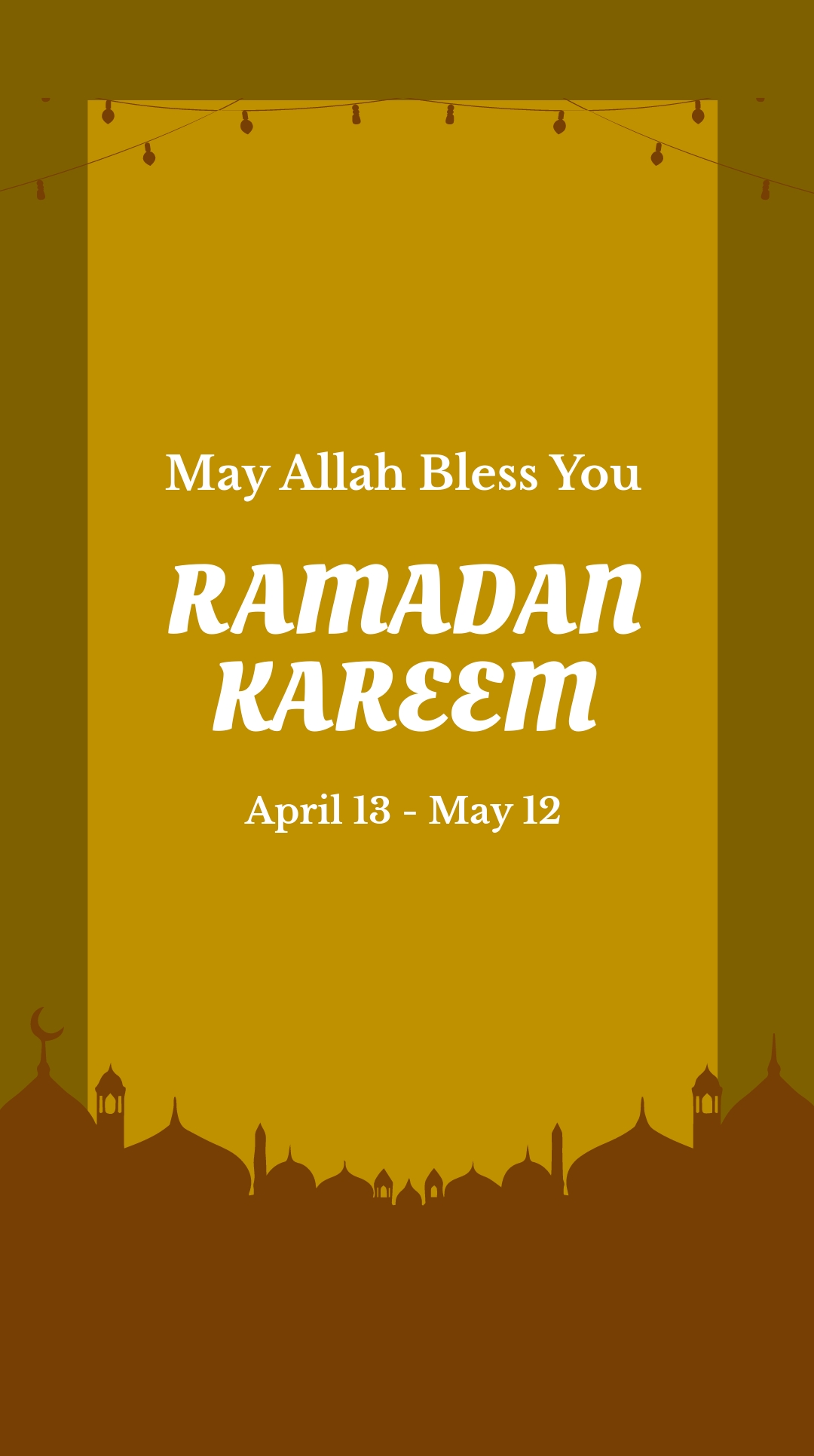 Free Ramadan Kareem Instagram story Template