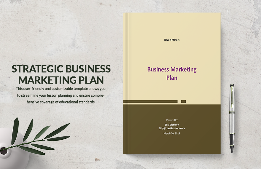 Strategic Business Marketing Plan Template