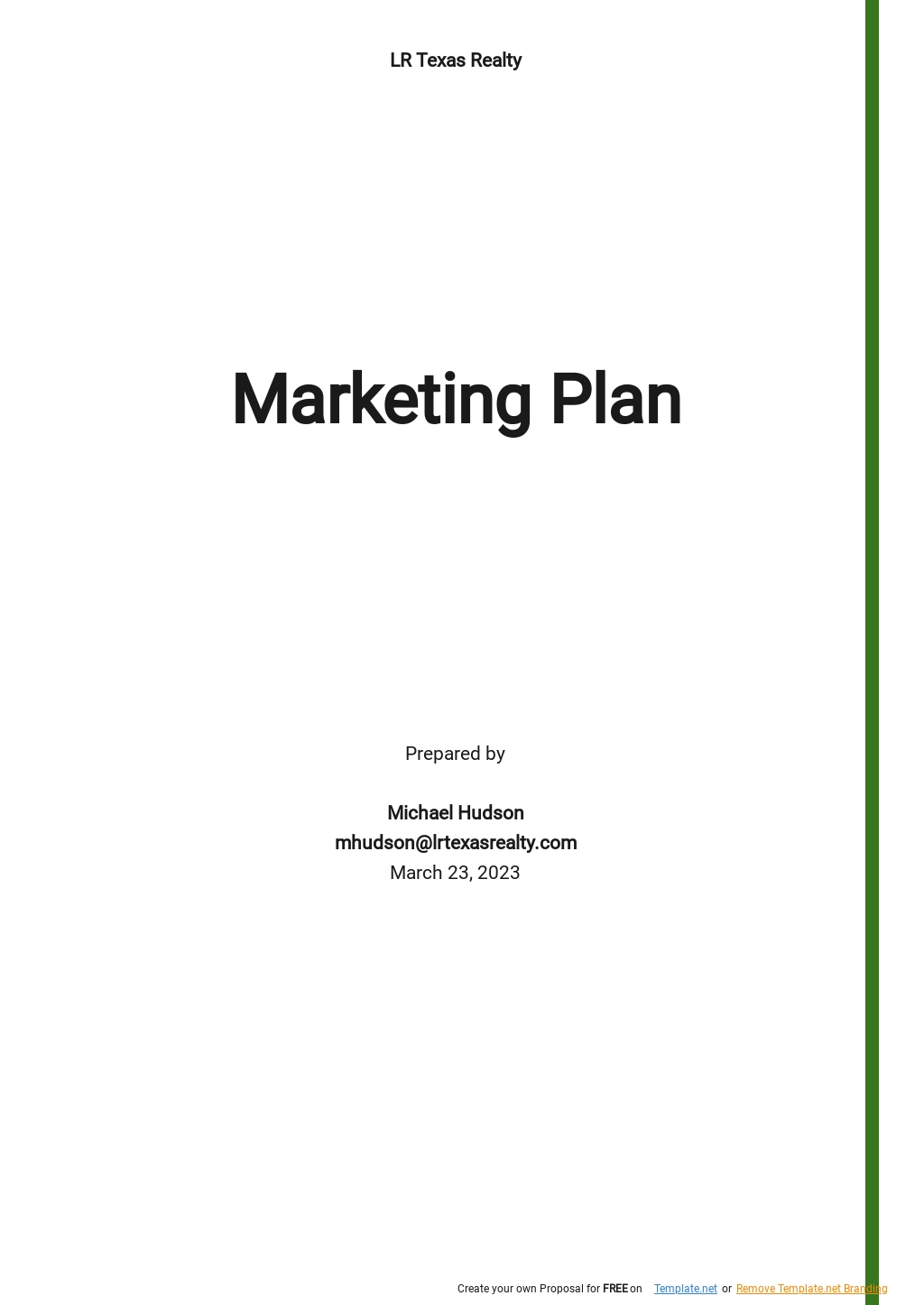 Sample IT One Page Business Plan Template - Google Docs, Word ...