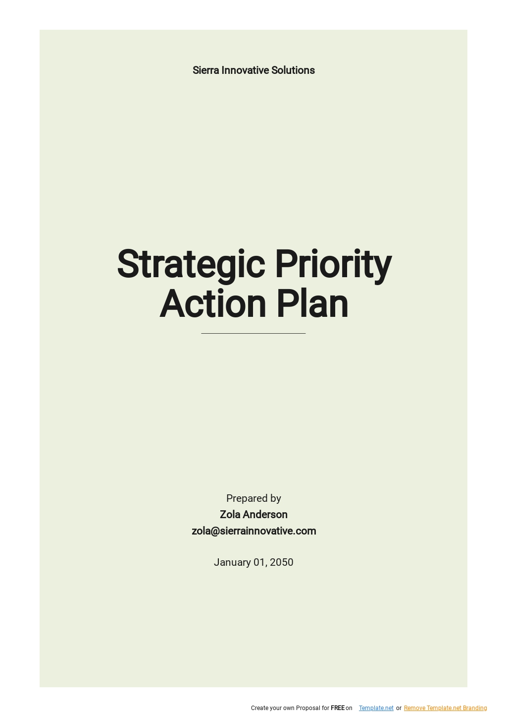 Strategic Action Plans