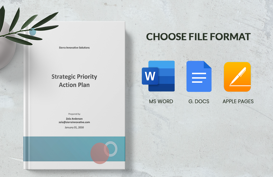 Strategic Priority Action Plan Template
