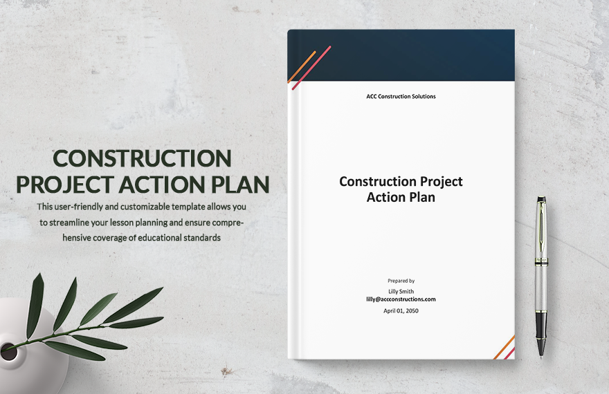Construction Project Action Plan Template