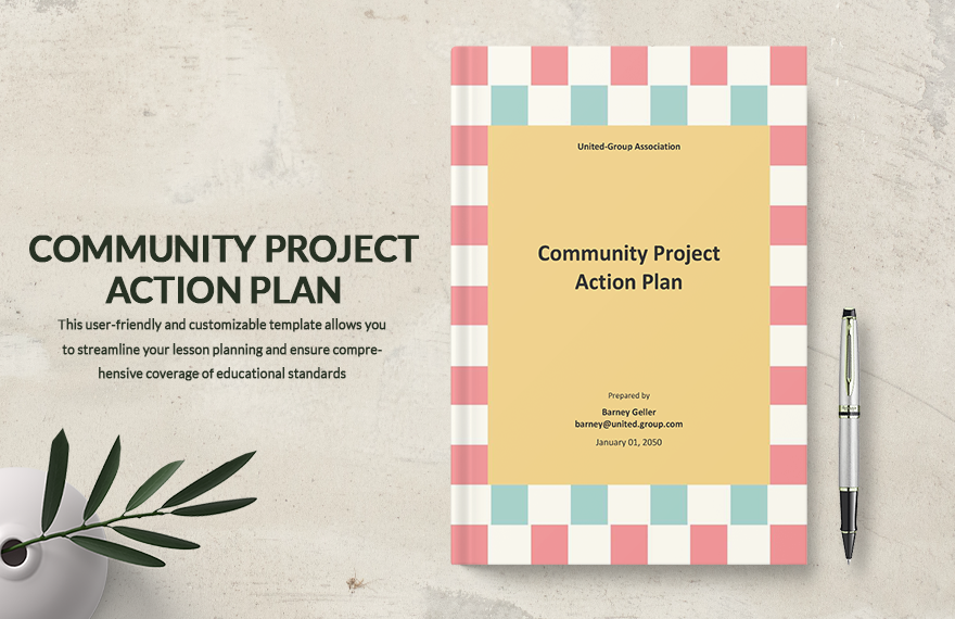 Community Project Action Plan Template in Word, Google Docs, PDF, Apple Pages