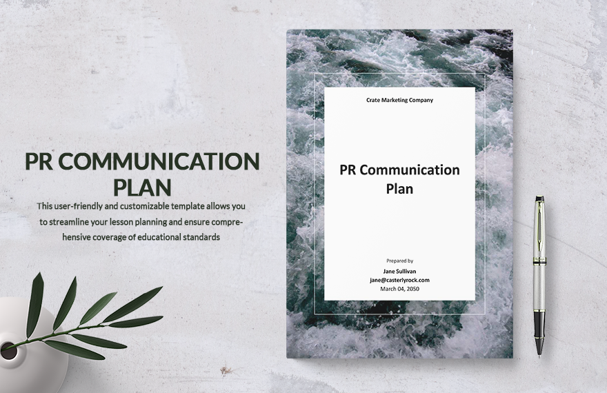 PR Communication Plan Template