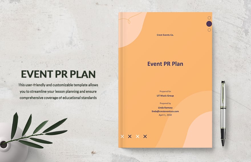 Event PR Plan Template