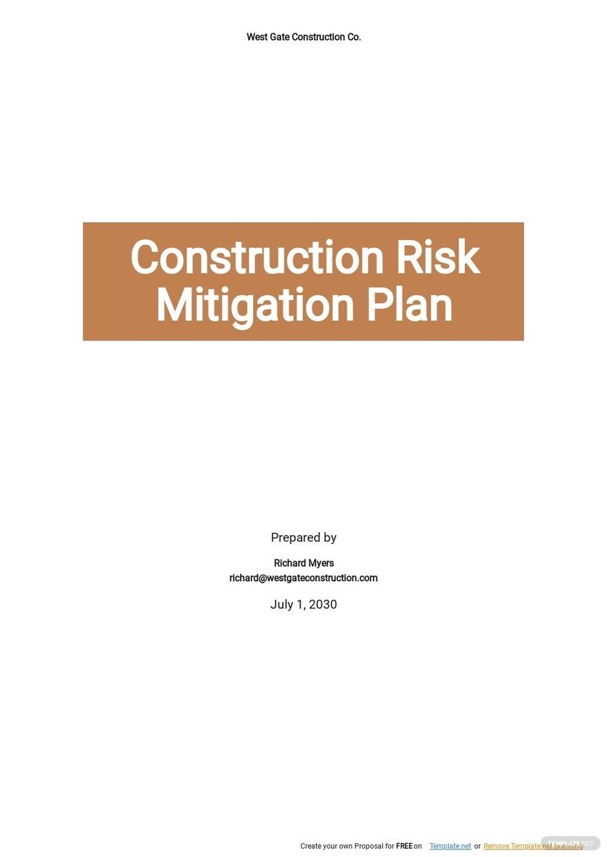 Construction Risk Mitigation Plan Template.jpe