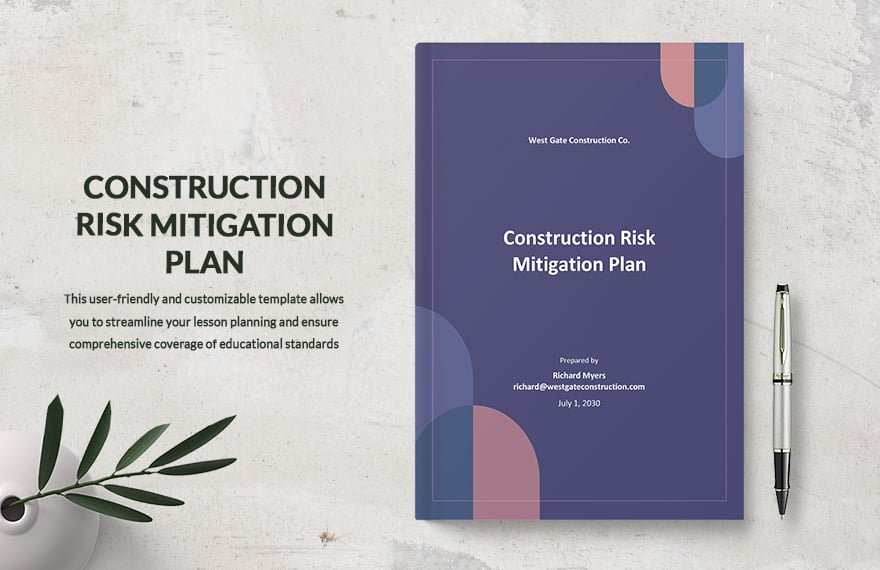 Construction Risk Mitigation Plan Template