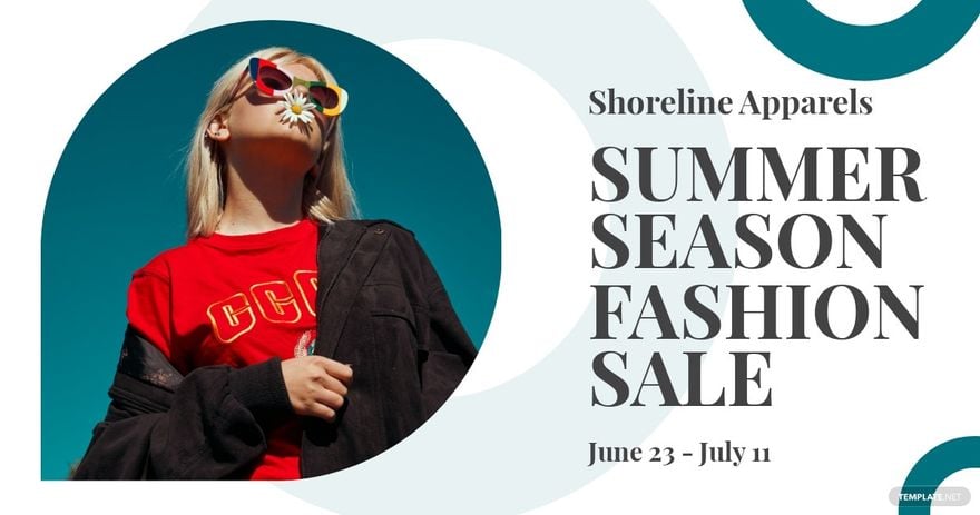 Summer Fashion Sale Facebook Post Template