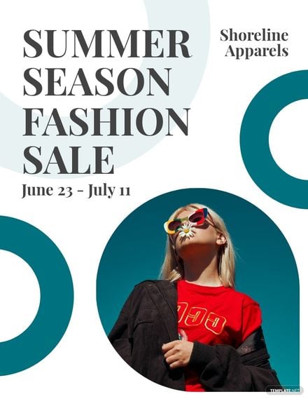 Summer Fashion Sale Flyer Template